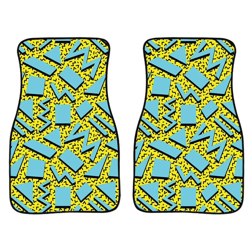 Retro Funky Pattern Print Front And Back Car Floor Mats/ Front Car Mat