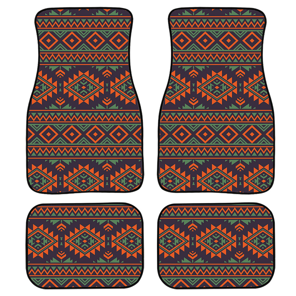 Retro Tribal Navajo Pattern Print Front And Back Car Floor Mats/ Front Car Mat