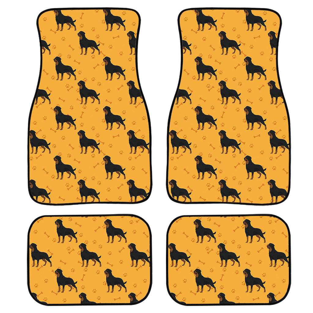 Rottweiler Dog Pattern Print Front And Back Car Floor Mats/ Front Car Mat