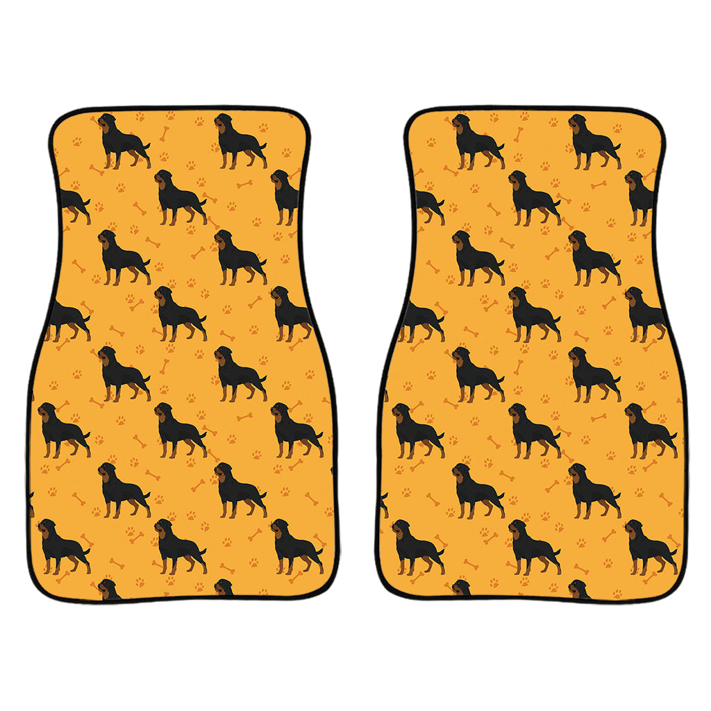 Rottweiler Dog Pattern Print Front And Back Car Floor Mats/ Front Car Mat