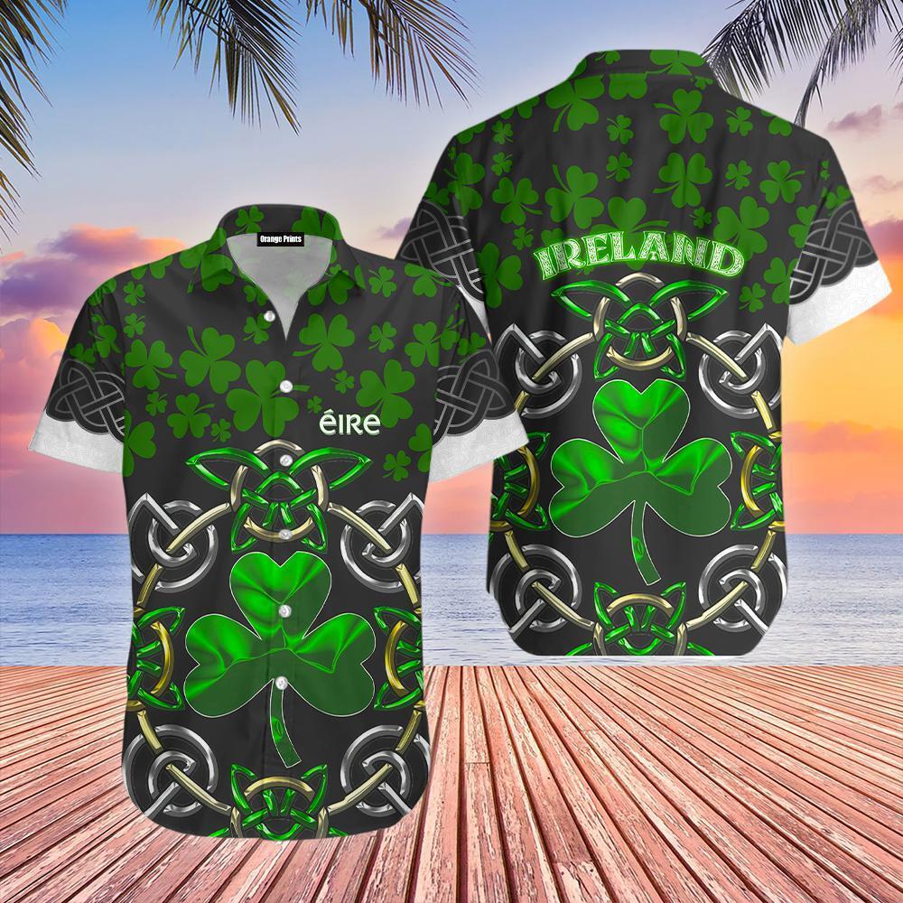 Senanigans Shamrock St Patrick’s Day Hawaiian Shirt For Men & Women