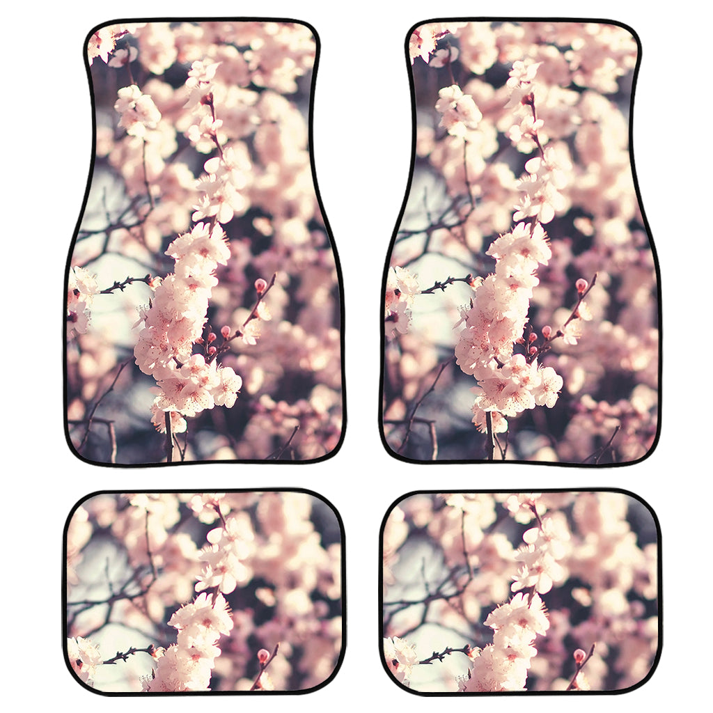 Sakura Cherry Blossom Print Front And Back Car Floor Mats/ Front Car Mat
