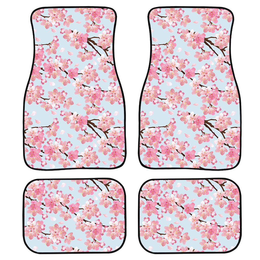 Sakura Flower Cherry Blossom Print Front And Back Car Floor Mats/ Front Car Mat