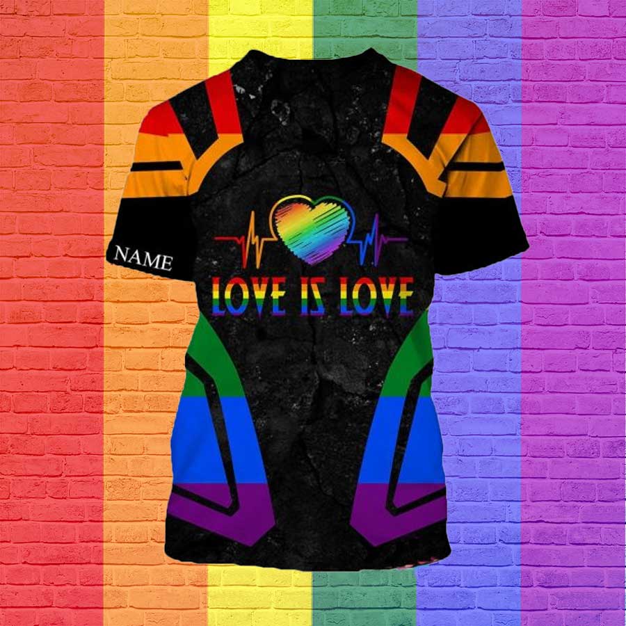 Custom 3D Pride Shirt For Gaymer/ Couple Gaymer Gift/ 3D Shirt For Lesbian/ Pride Month Gift