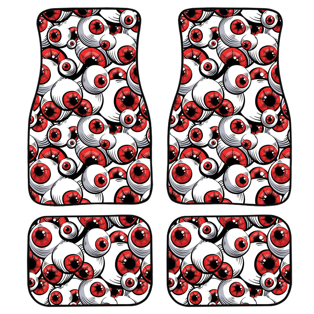 Scary Red Eyeball Pattern Print Front And Back Car Floor Mats/ Front Car Mat