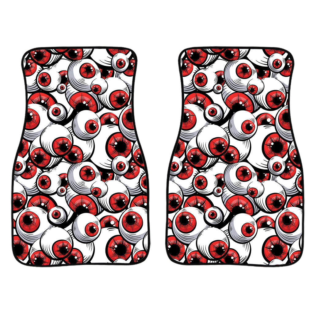 Scary Red Eyeball Pattern Print Front And Back Car Floor Mats/ Front Car Mat