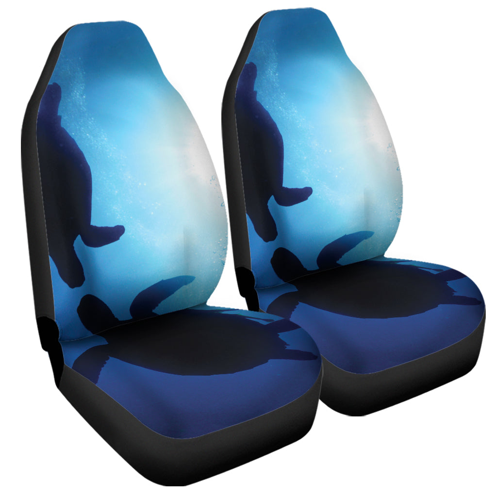 Sea Turtle Family Underwater Print Universal Fit Car Seat Covers