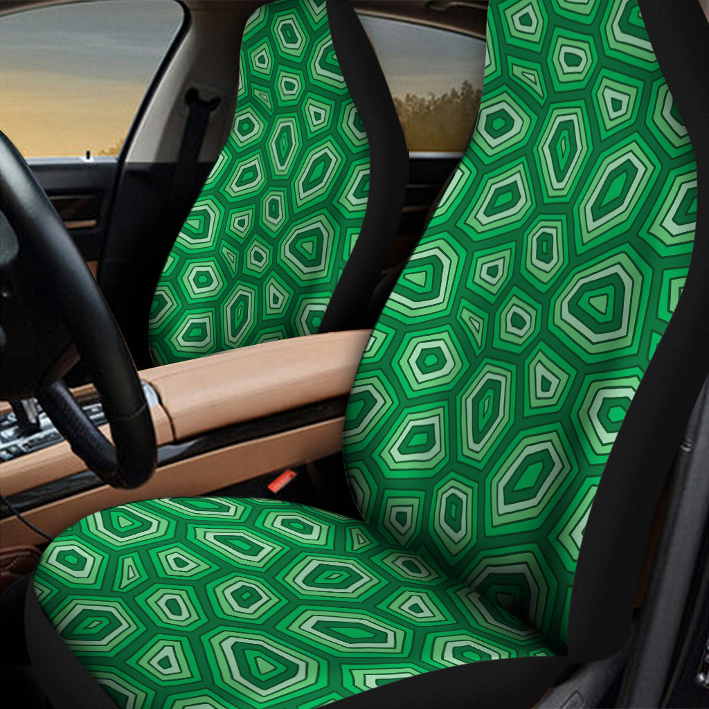 Sea Turtle Shell Pattern Print Universal Fit Car Seat Covers