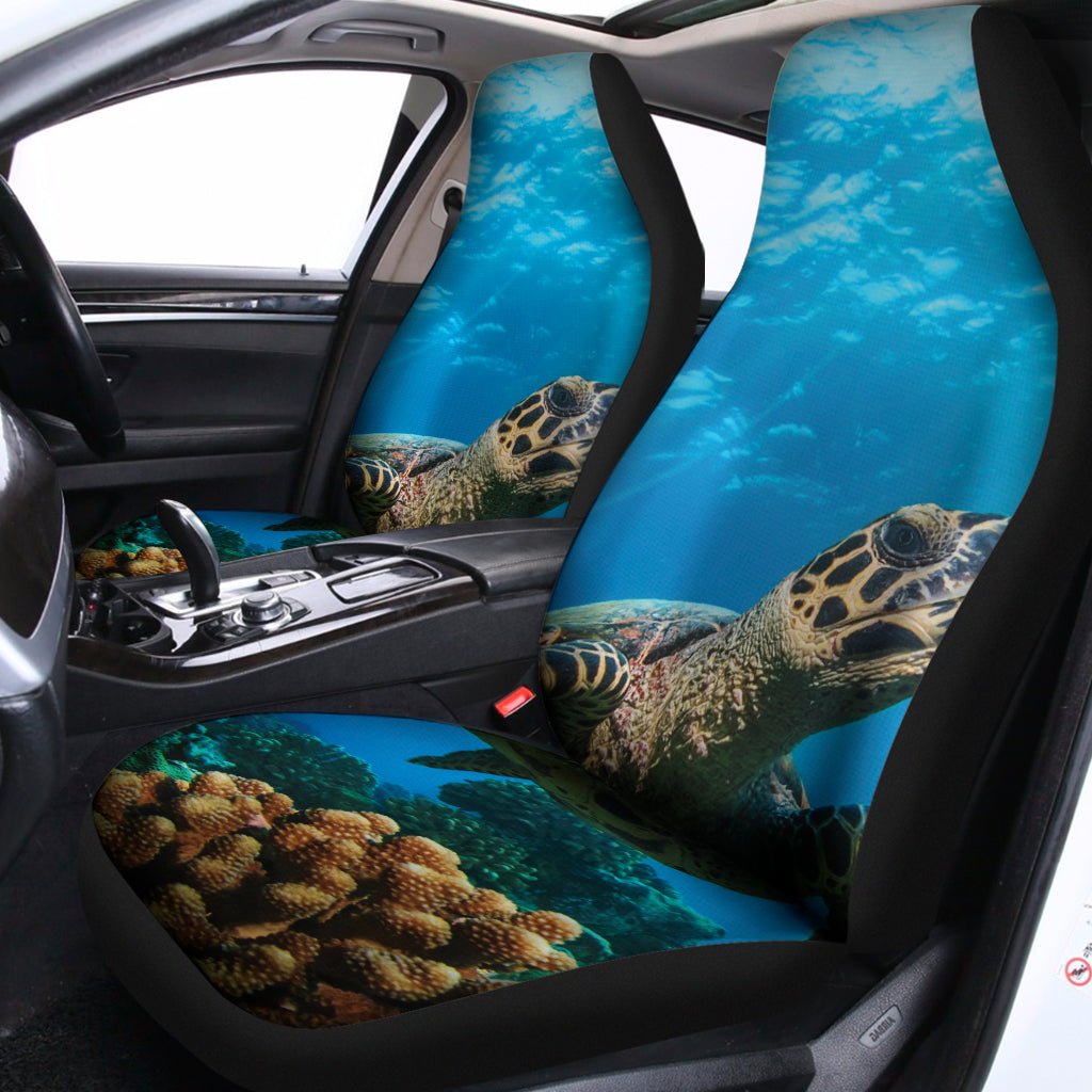 Sea Turtle Underwater Print Universal Fit Car Seat Covers