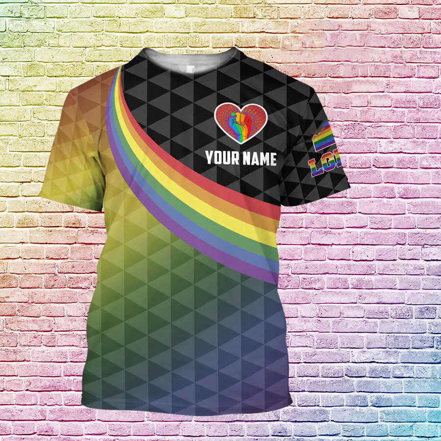 Personalized Pride Shirt For Gay Man/ Custom Shirt For Lesbian With Name/ Pride Month Gift