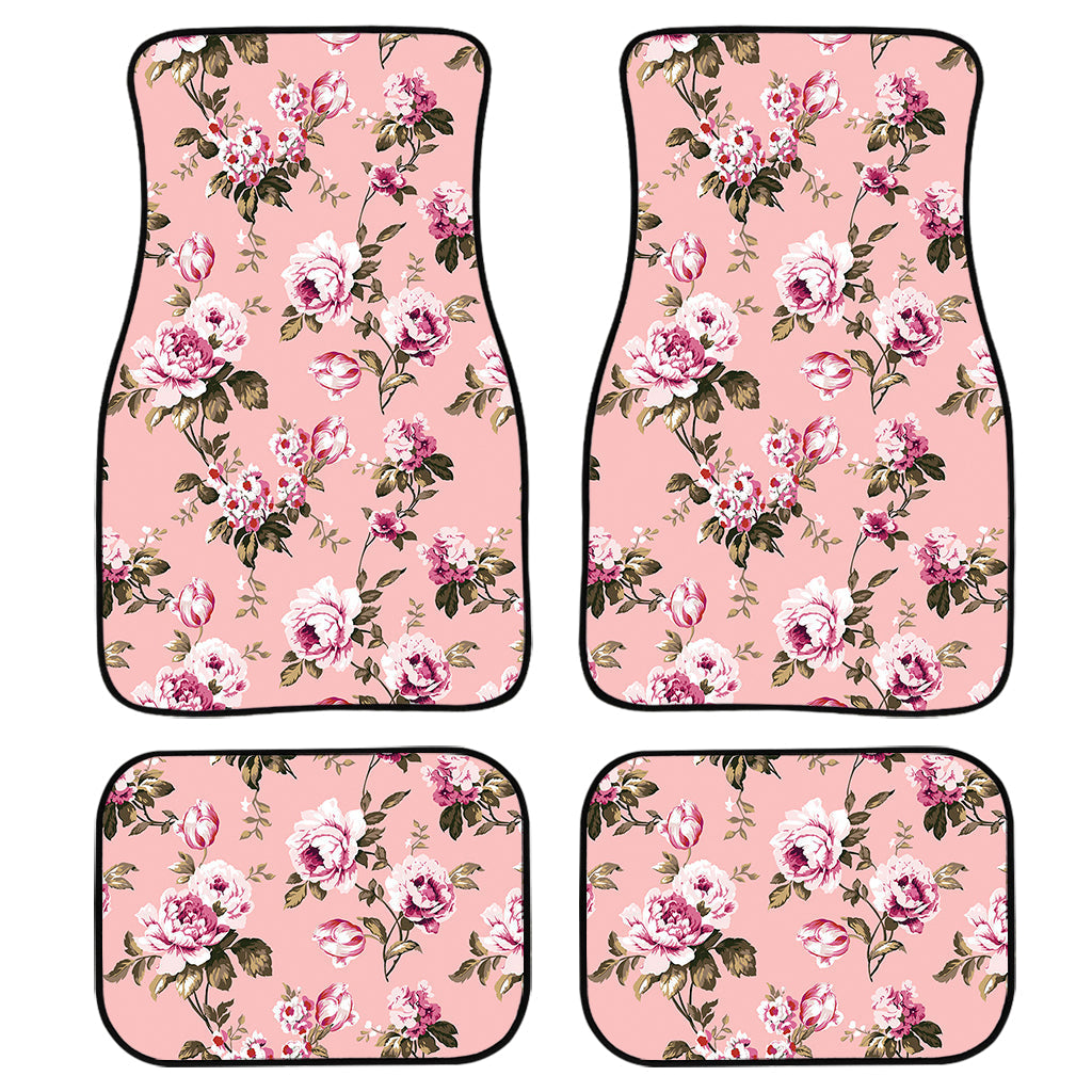 Shabby Chic Vintage Floral Print Front And Back Car Floor Mats/ Front Car Mat