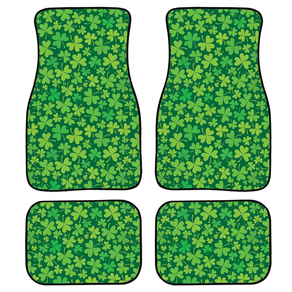 Shamrock Leaf St. Patrick''S Day Print Front And Back Car Floor Mats/ Front Car Mat