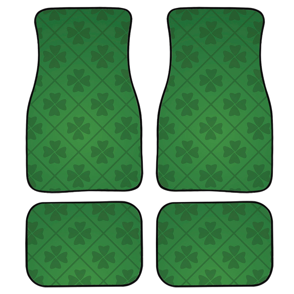 Shamrock St. Patrick''S Day Pattern Print Front And Back Car Floor Mats/ Front Car Mat