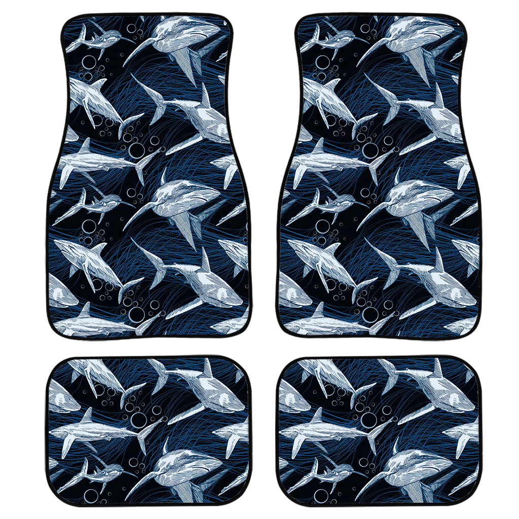 Shark Underwear Pattern Print Front And Back Car Floor Mats/ Front Car Mat