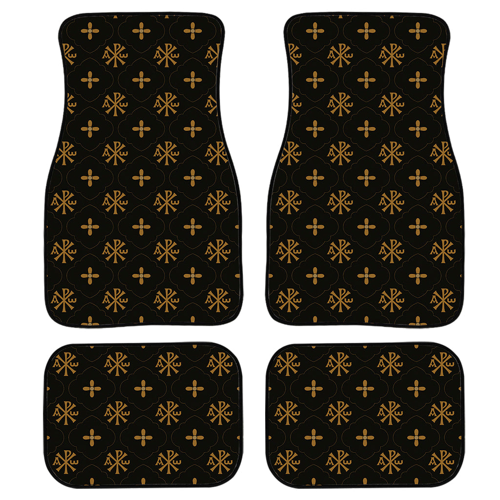 Sigla Orthodox Pattern Print Front And Back Car Floor Mats/ Front Car Mat