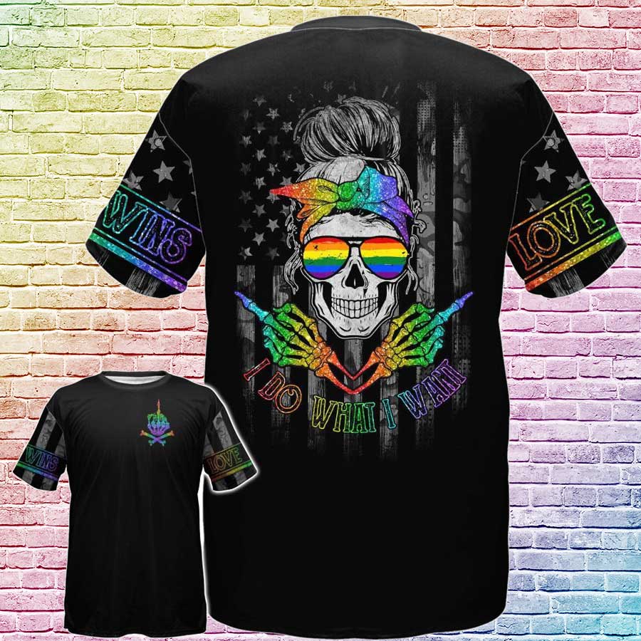 Gift For Lesbian. Pride Lesbian Shirt/ LGBT I Do What I Want 3D T Shirt/ Pride Shirt