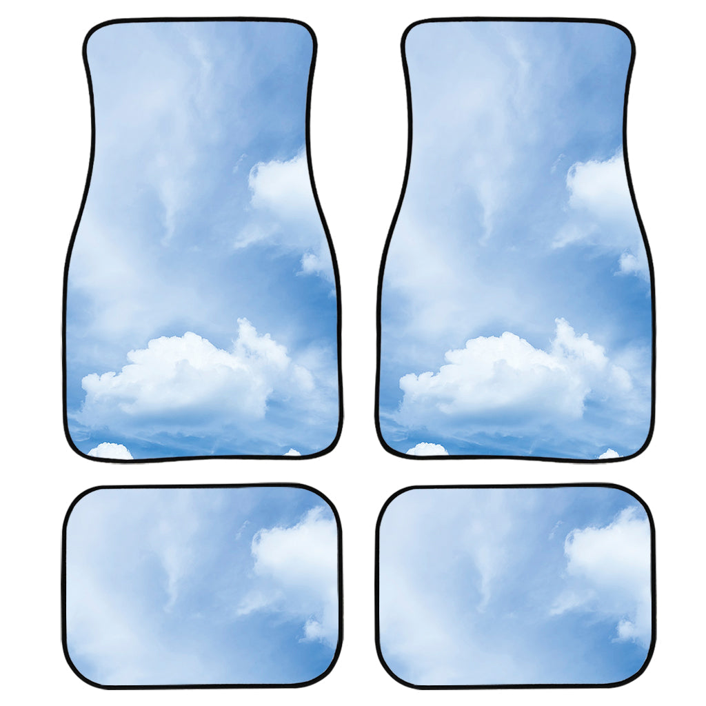 Sky Cloud Print Front And Back Car Floor Mats/ Front Car Mat
