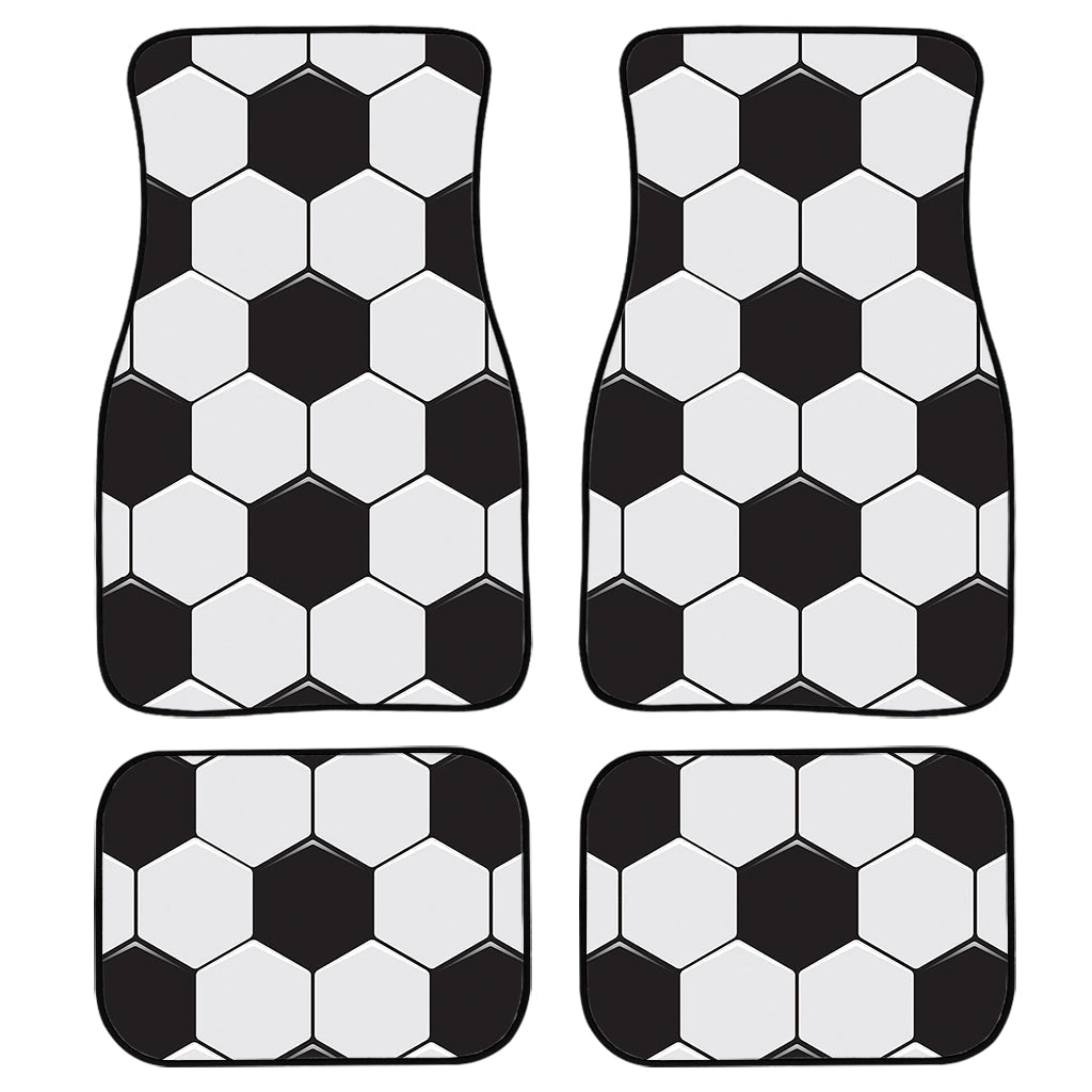 Soccer Ball Texture Print Front And Back Car Floor Mats/ Front Car Mat