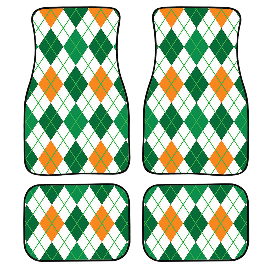 St Patrick''S Day Argyle Pattern Print Front And Back Car Floor Mats/ Front Car Mat