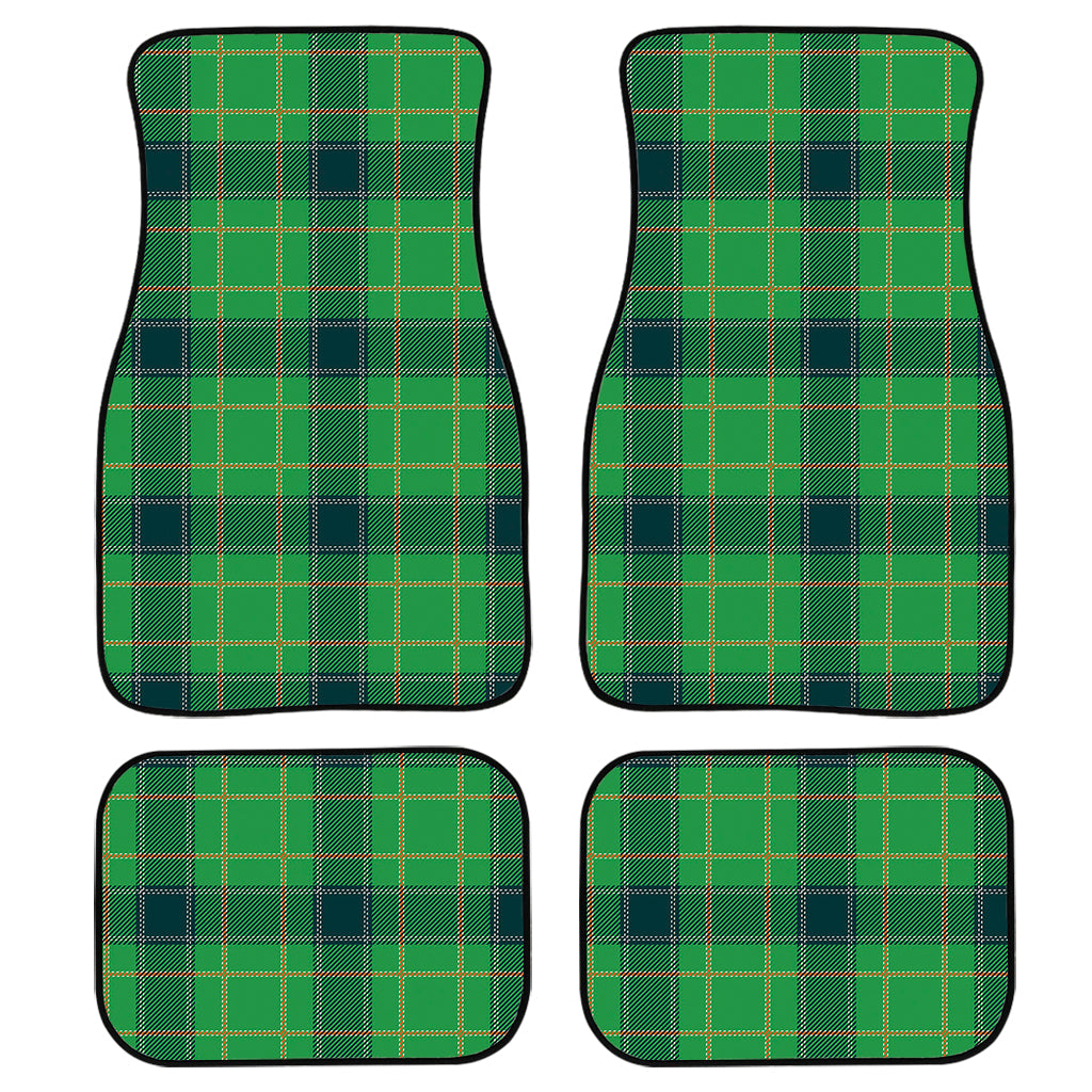 St. Patrick''S Day Scottish Plaid Print Front And Back Car Floor Mats/ Front Car Mat
