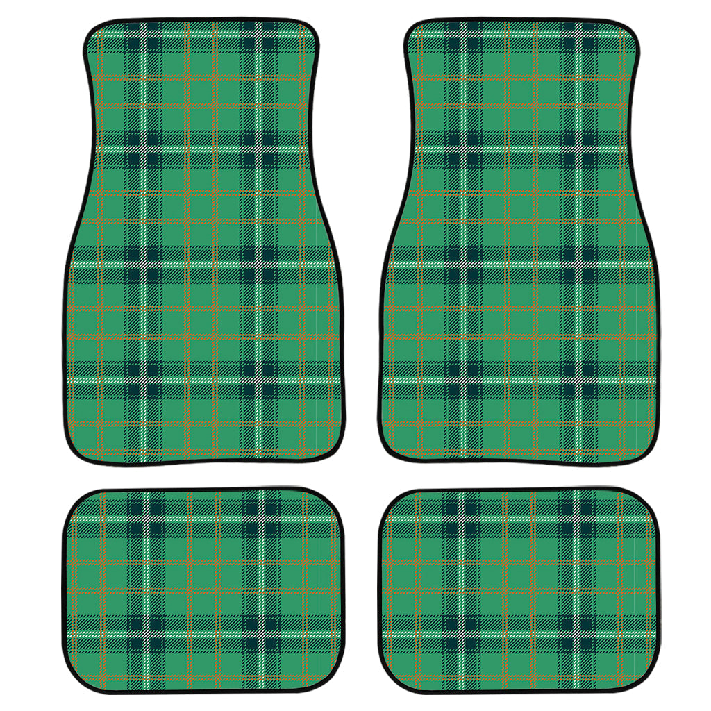 St. Patrick''S Day Tartan Pattern Print Front And Back Car Floor Mats/ Front Car Mat