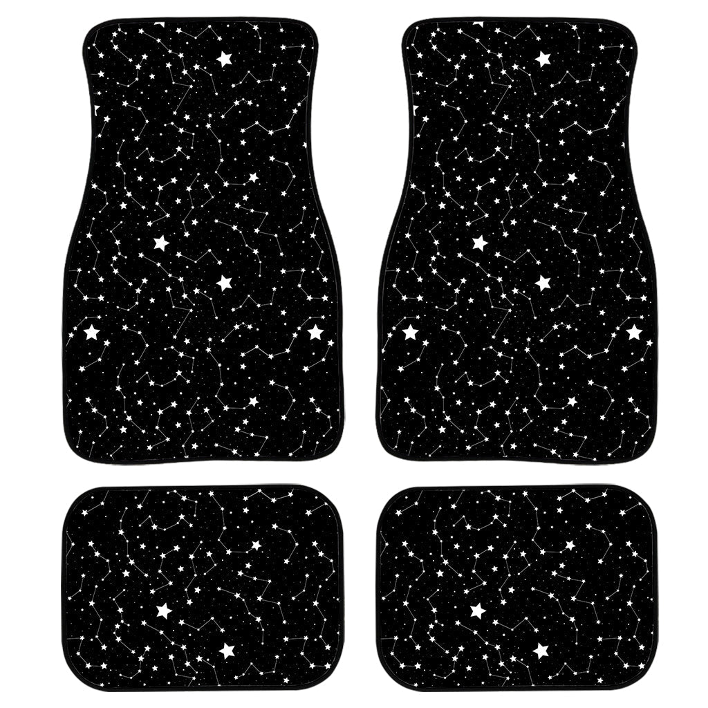Star Constellations Pattern Print Front And Back Car Floor Mats/ Front Car Mat