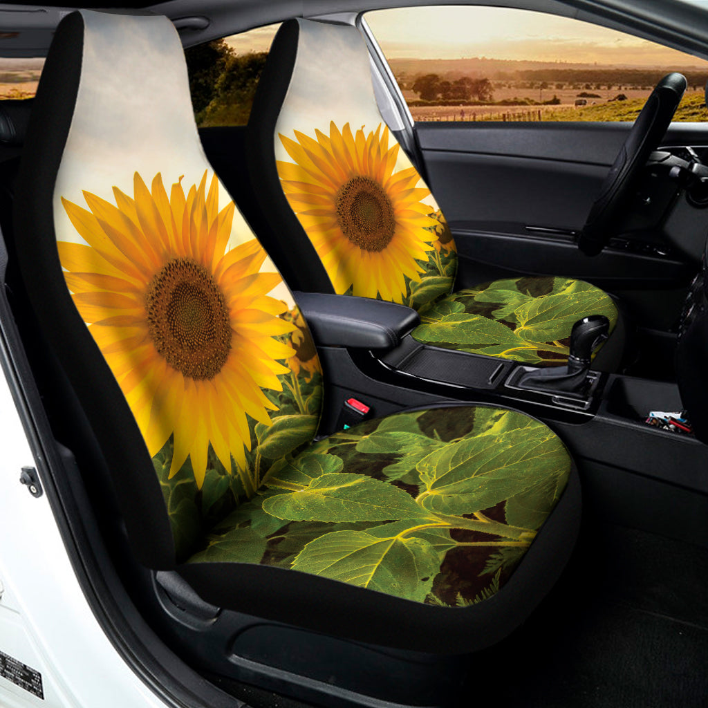 Sunflower Landscape Print Universal Fit Car Seat Covers