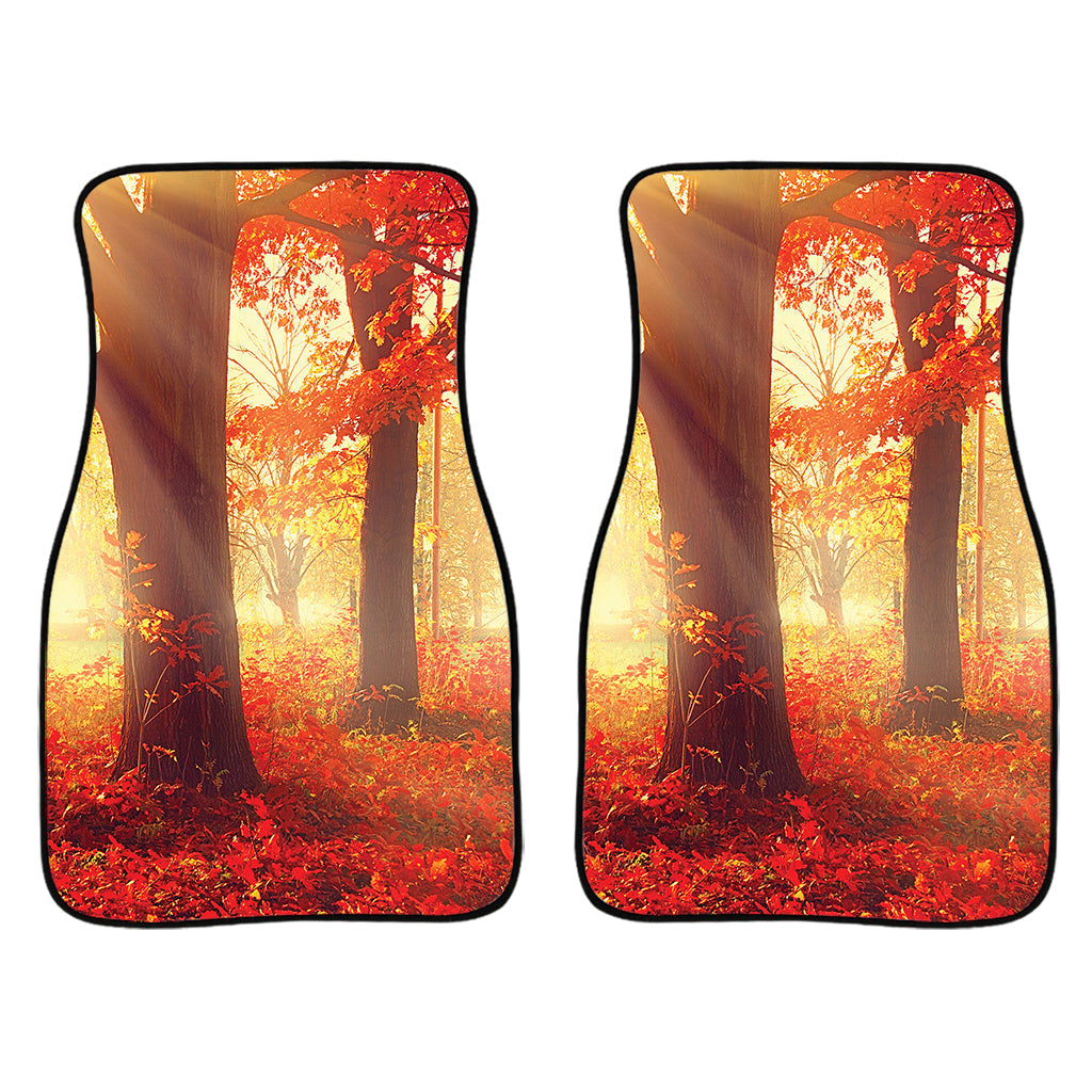 Sunshine Autumn Tree Print Front And Back Car Floor Mats/ Front Car Mat