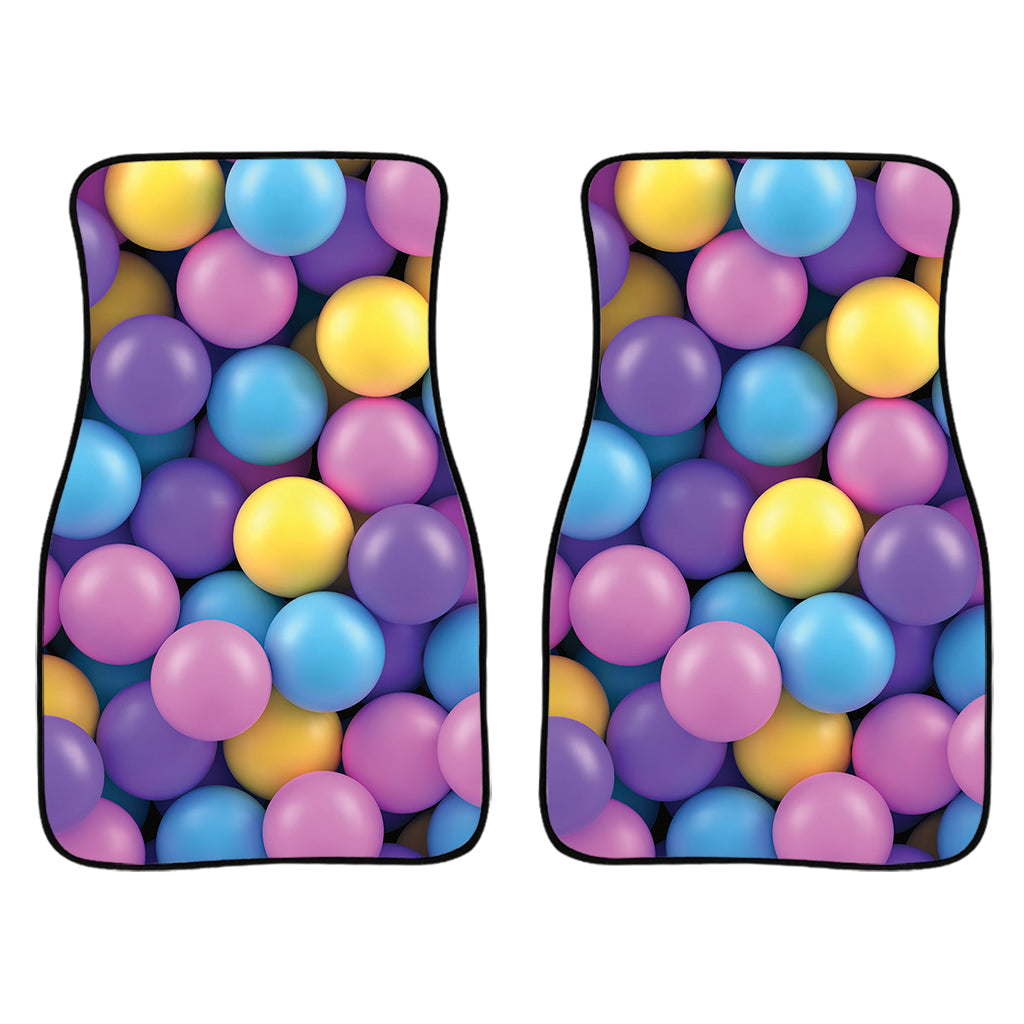 Sweet Candy Ball Pattern Print Front And Back Car Floor Mats/ Front Car Mat