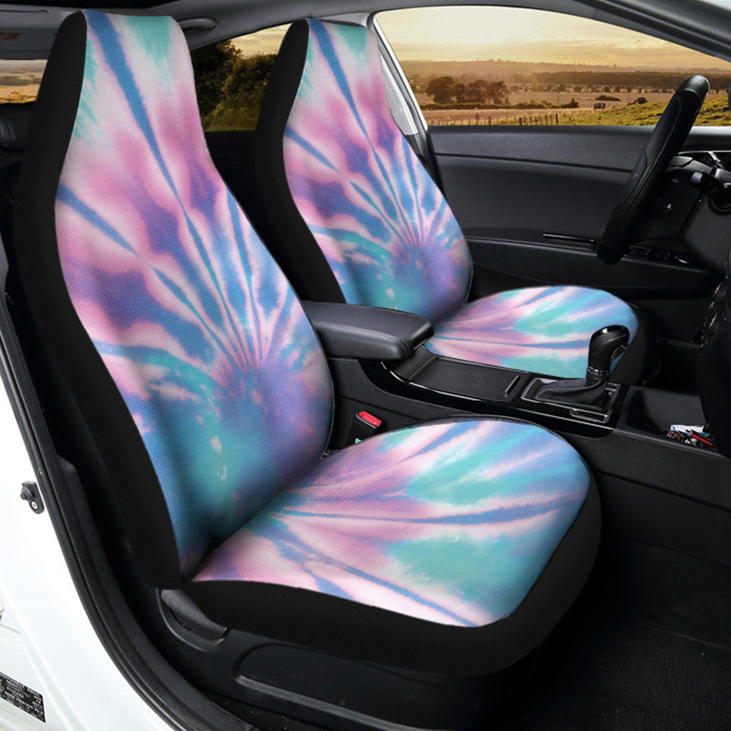 Teal And Pink Tie Dye Print Universal Fit Car Seat Covers