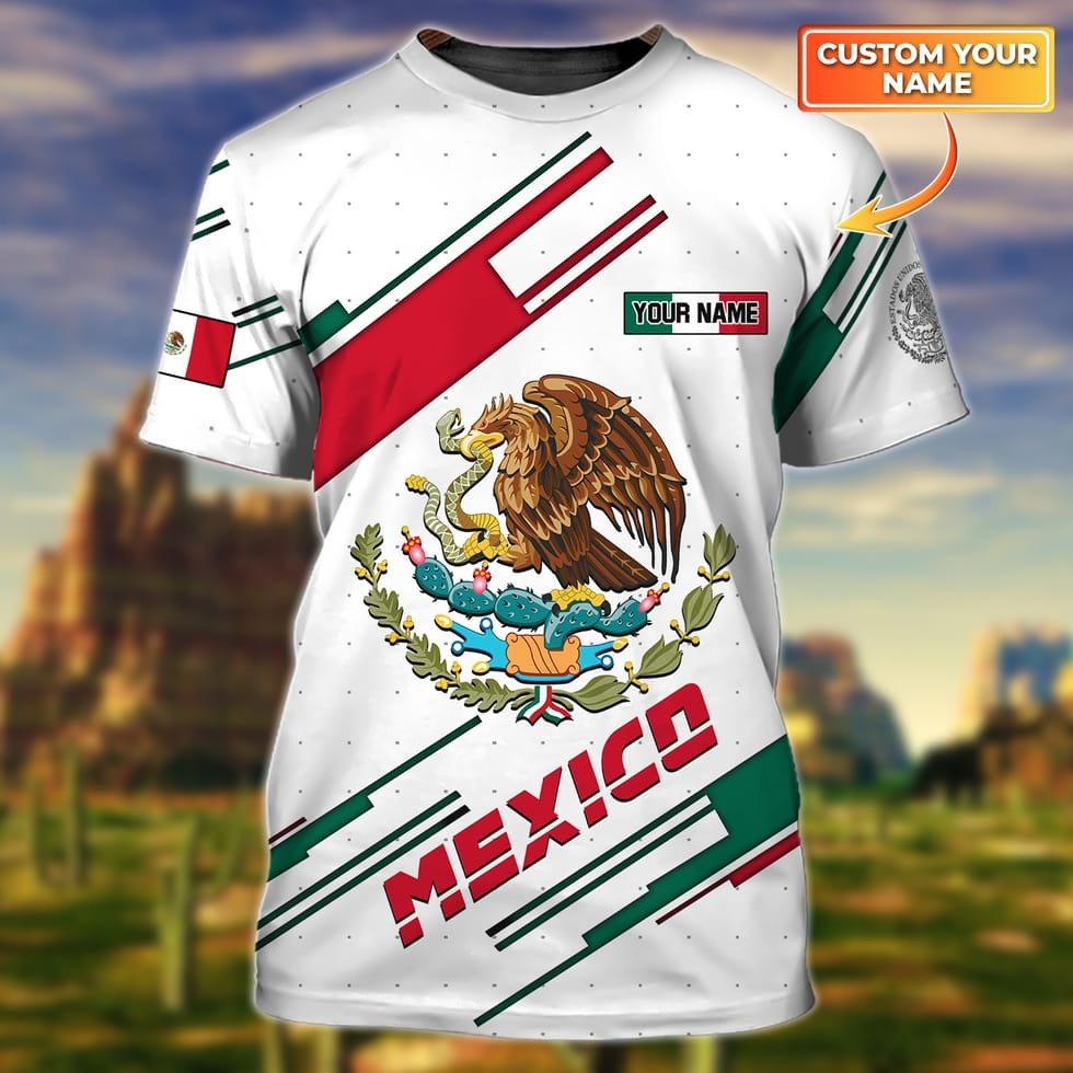 Personalized Eagle Mexican Shirt For Men And Women/ Unisex Mexican Shirts/ New Mexico Shirt/ Mexico Gift