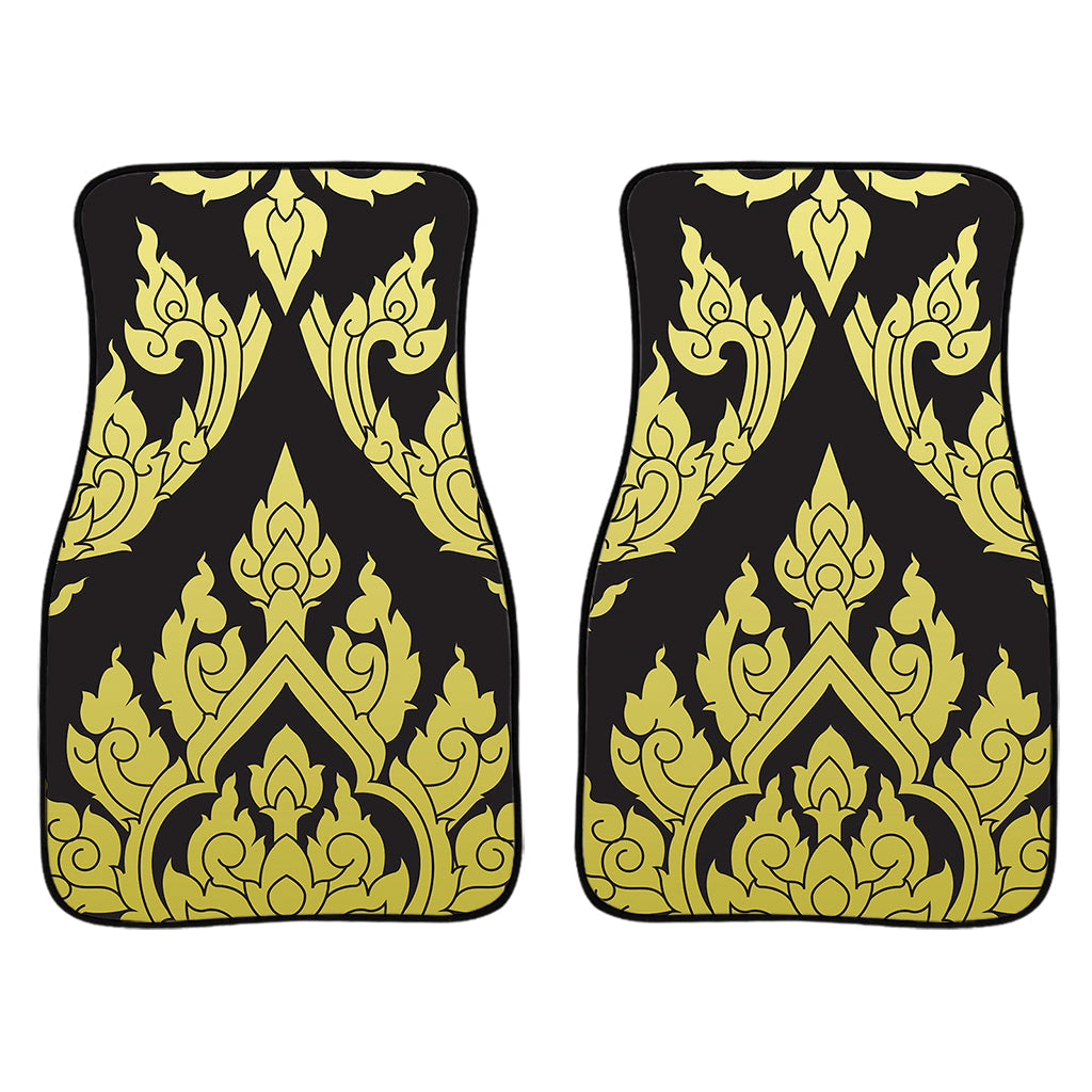 Thai Ornament Pattern Print Front And Back Car Floor Mats/ Front Car Mat