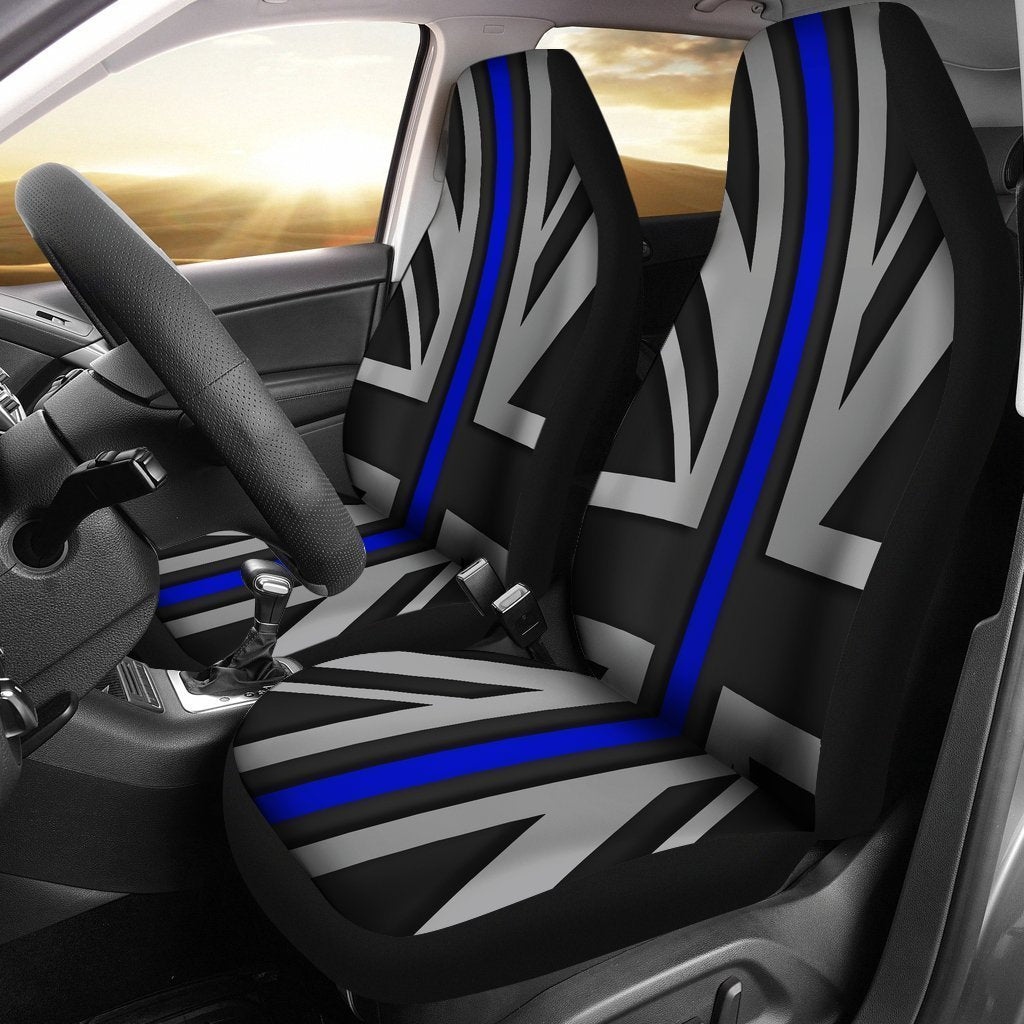 Thin Blue Line Union Jack Universal Fit Car Seat Covers