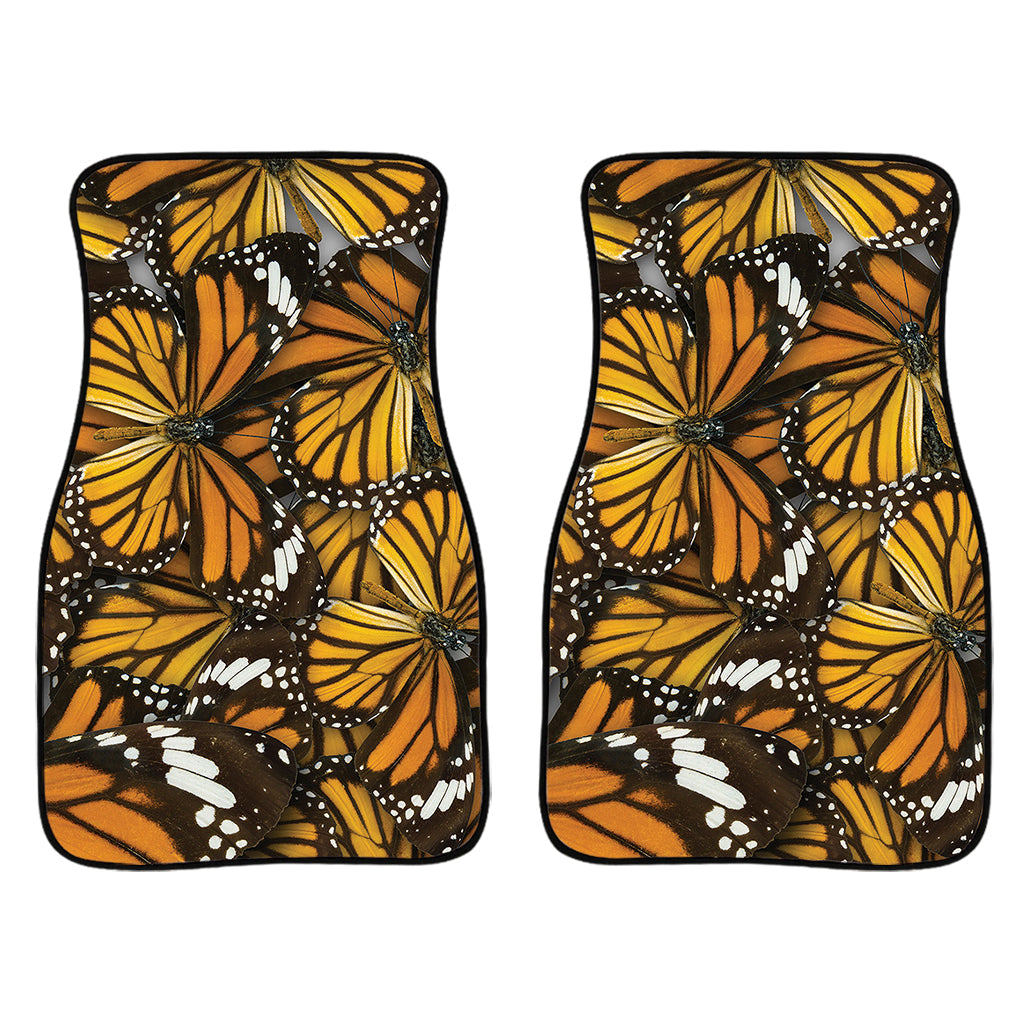 Tiger Monarch Butterfly Pattern Print Front And Back Car Floor Mats/ Front Car Mat
