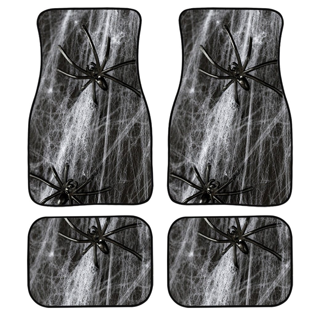 Toy Spiders And Cobweb Print Front And Back Car Floor Mats/ Front Car Mat