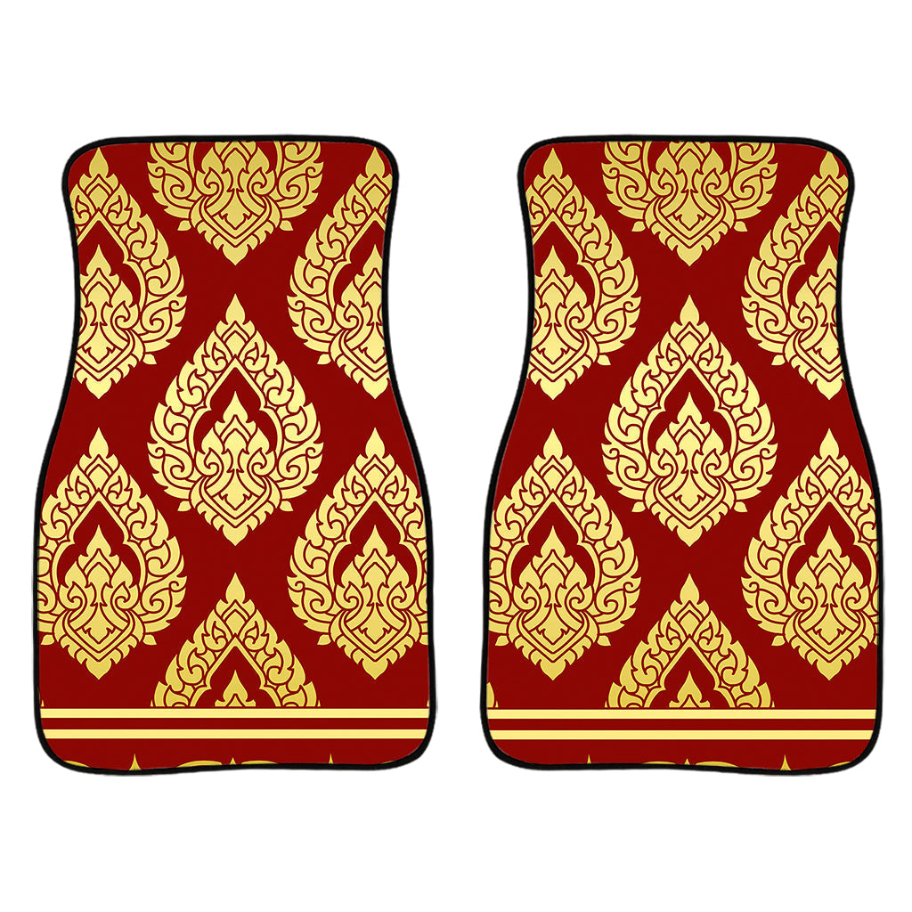 Traditional Thai Pattern Print Front And Back Car Floor Mats/ Front Car Mat