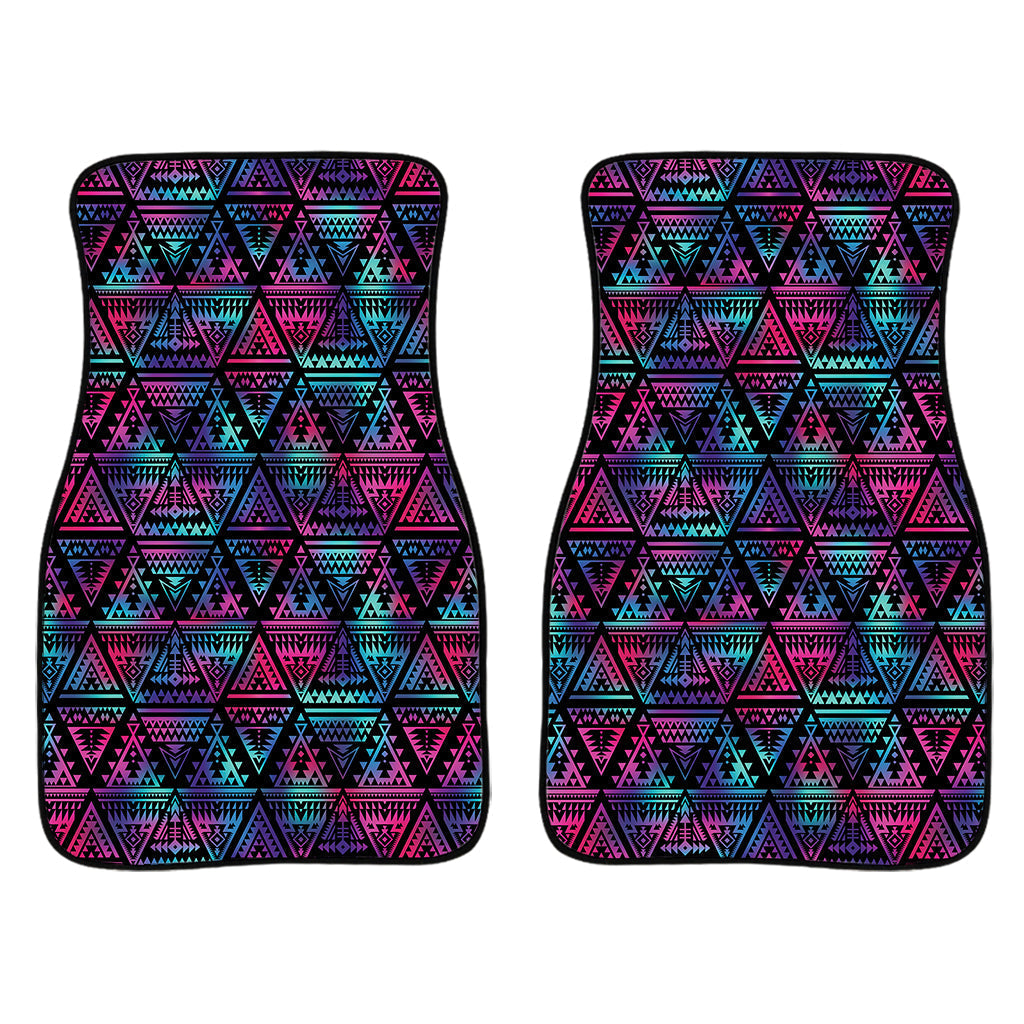 Triangle Ethnic Navajo Pattern Print Front And Back Car Floor Mats/ Front Car Mat