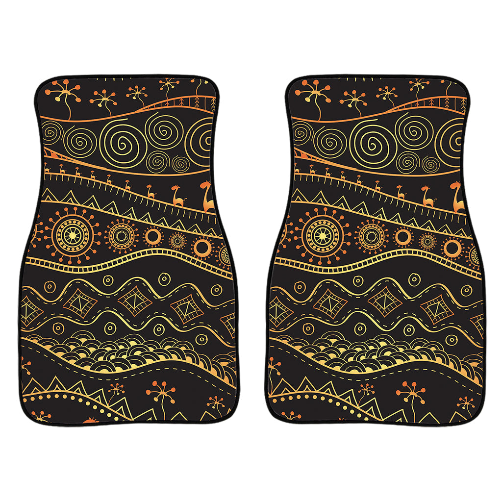 Tribal Ethnic African Pattern Print Front And Back Car Floor Mats/ Front Car Mat