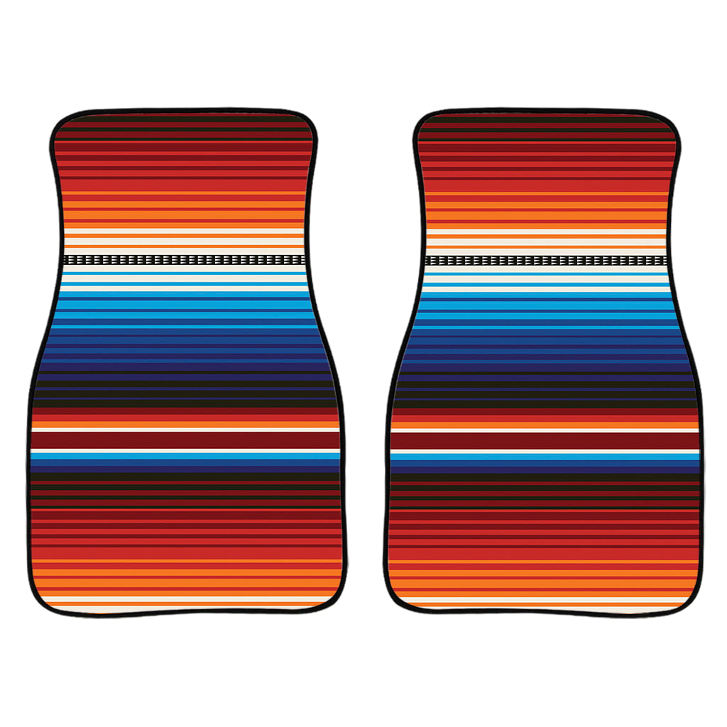 Tribal Mexican Blanket Pattern Print Front And Back Car Floor Mats/ Front Car Mat