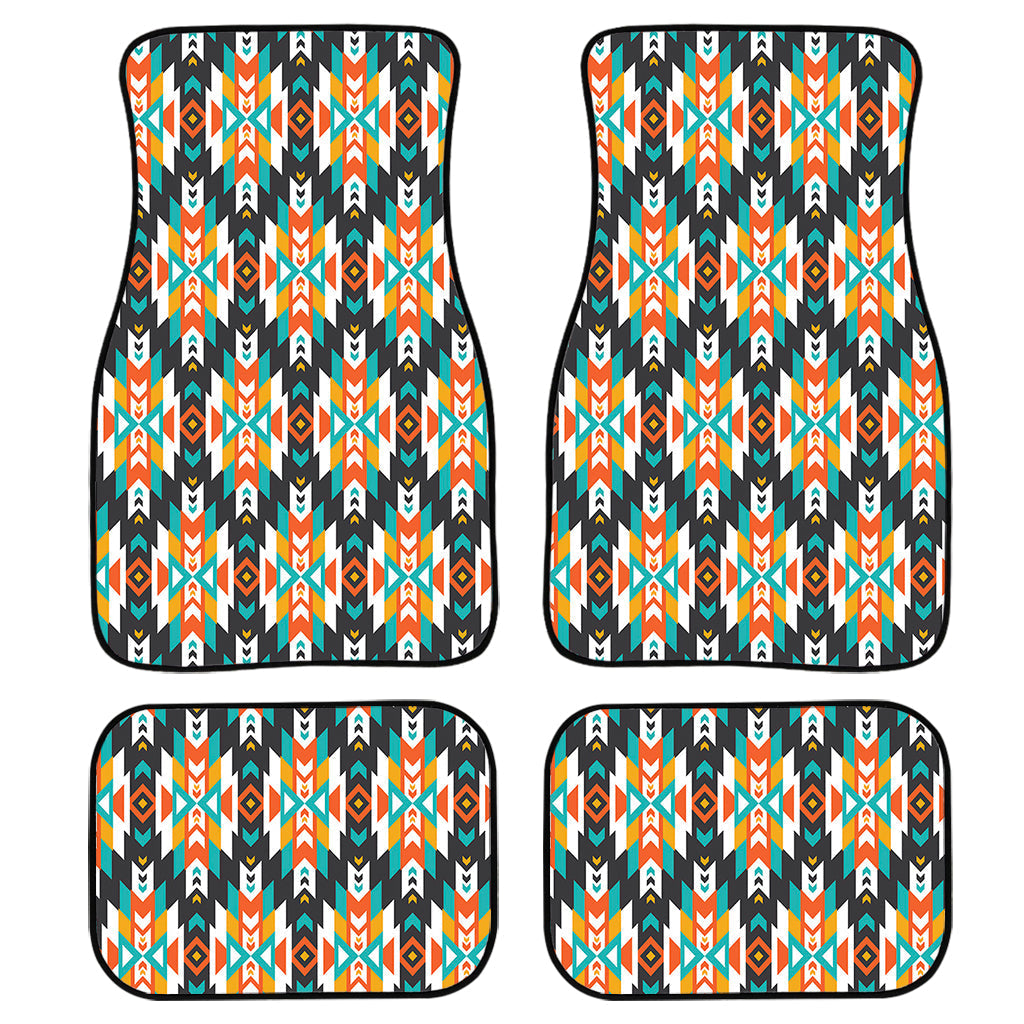 Tribal Native American Pattern Print Front And Back Car Floor Mats/ Front Car Mat