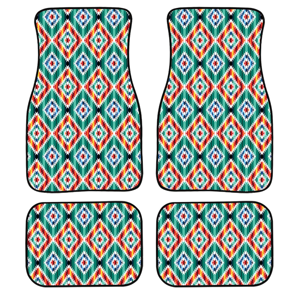 Tribal Navajo Pattern Print Front And Back Car Floor Mats/ Front Car Mat