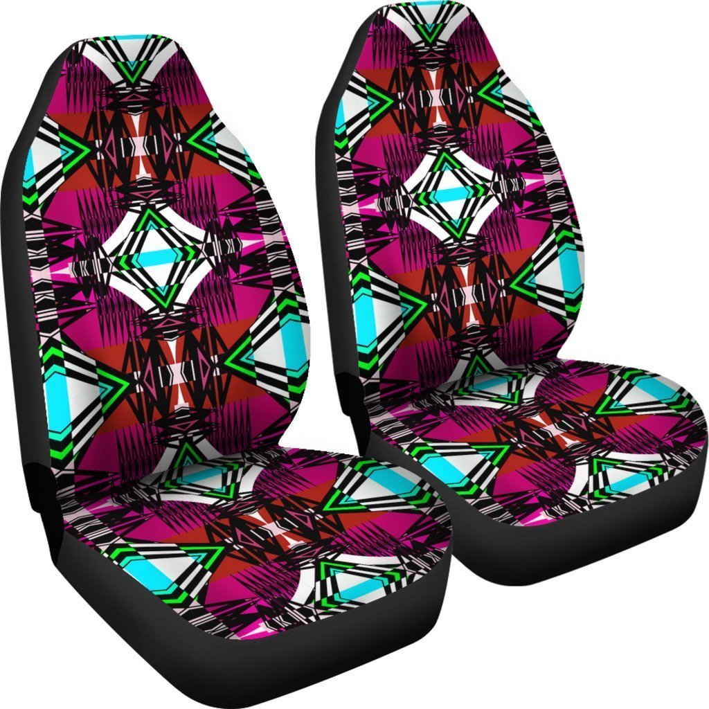 Trippy Aztec Triangle Universal Fit Car Seat Covers