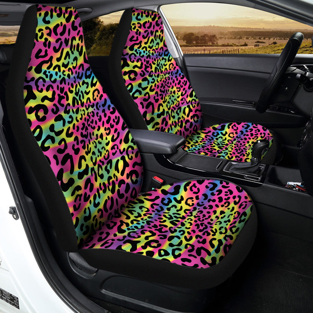 Trippy Psychedelic Leopard Print Universal Fit Car Seat Covers
