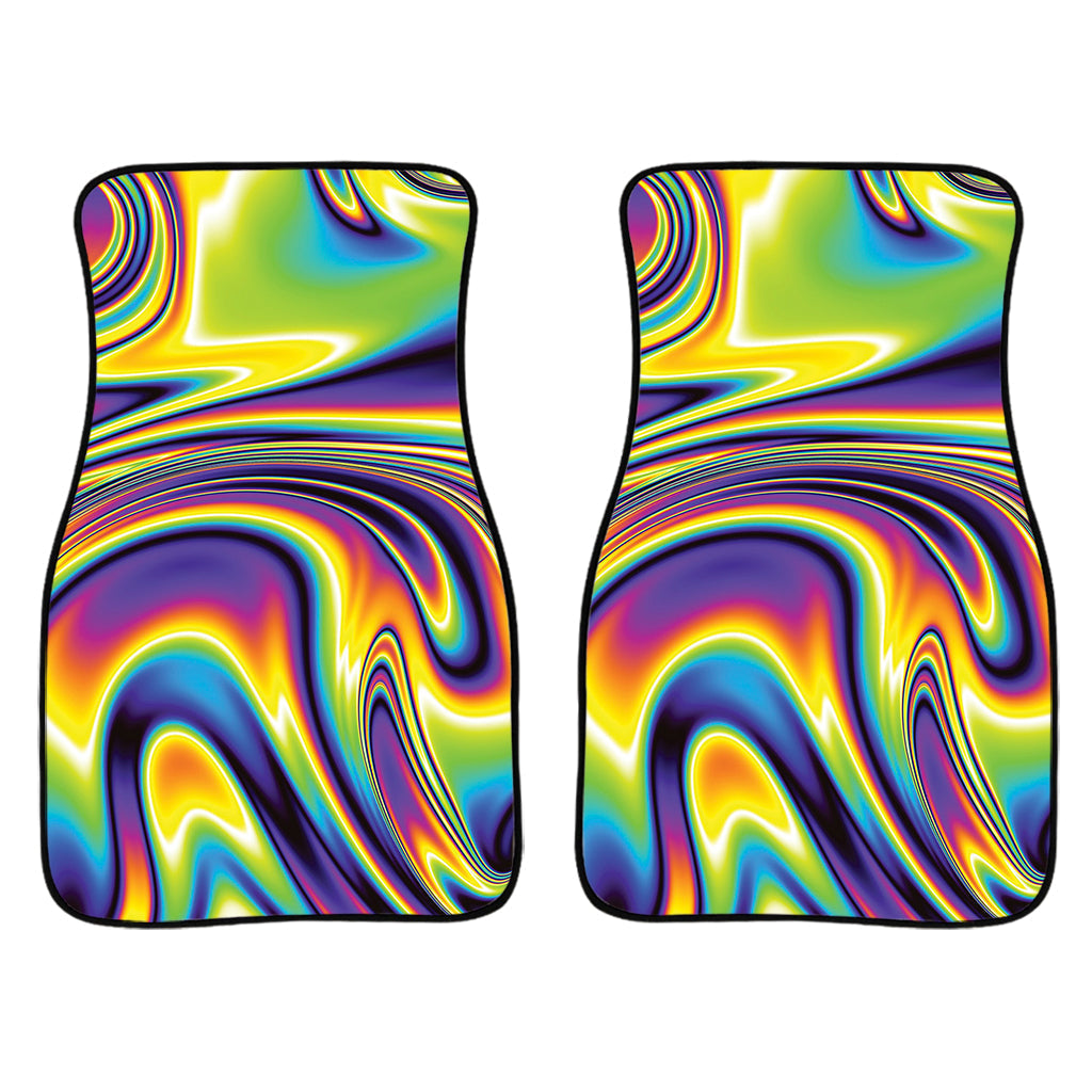 Trippy Rave Print Front And Back Car Floor Mats/ Front Car Mat