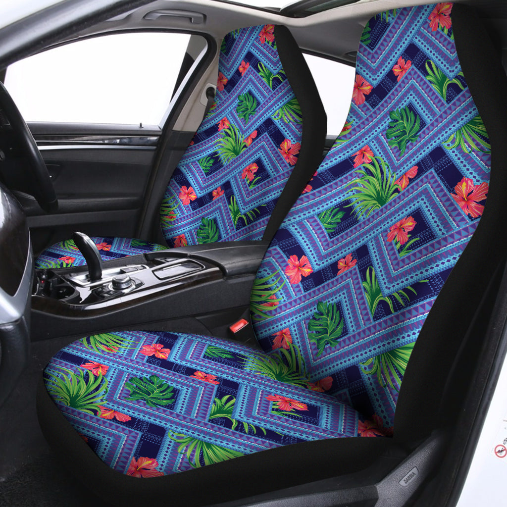 Tropical Aztec Geometric Pattern Print Universal Fit Car Seat Covers