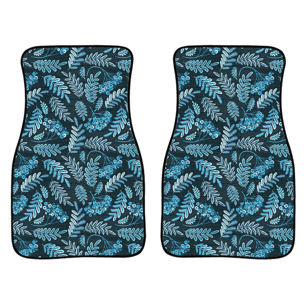 Tropical Denim Jeans Pattern Print Front And Back Car Floor Mats/ Front Car Mat
