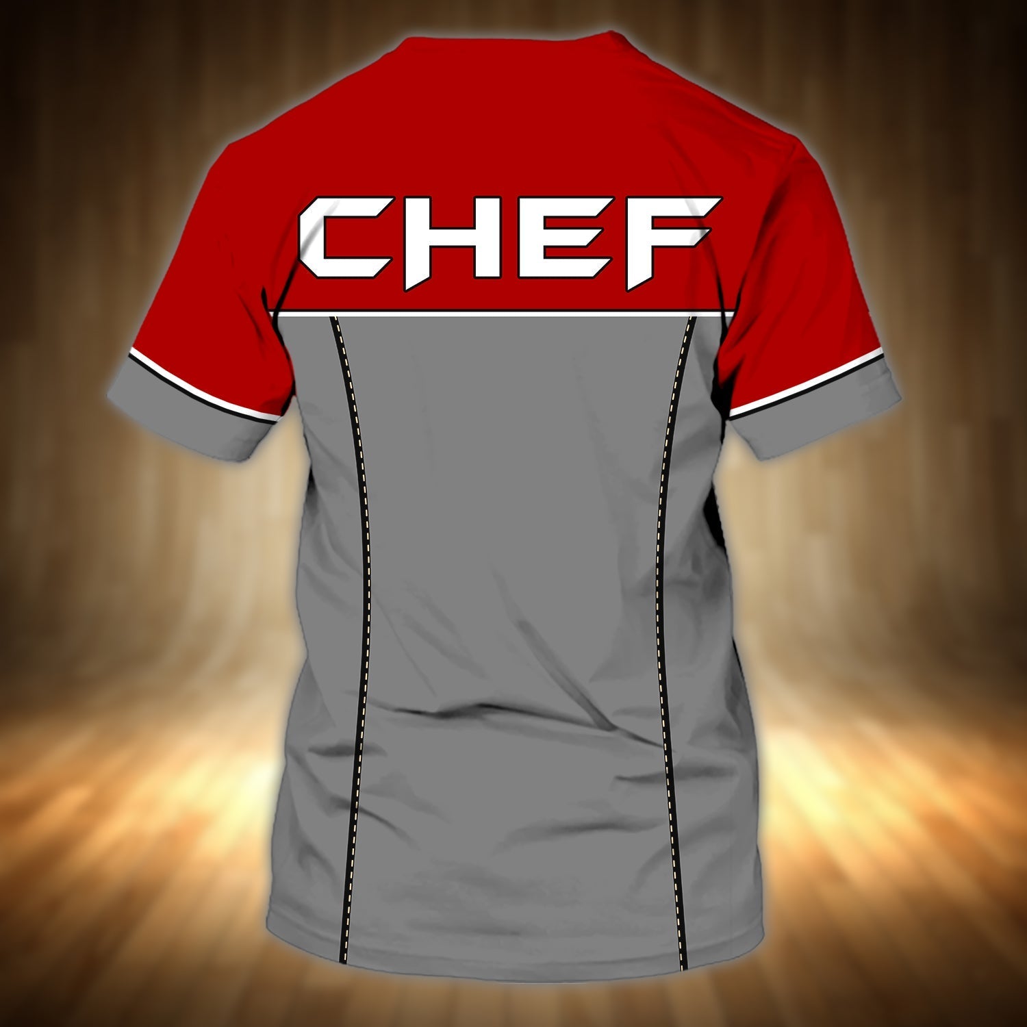 Chef Cook Personalized Name 3D Tshirt/ Chef Shirt