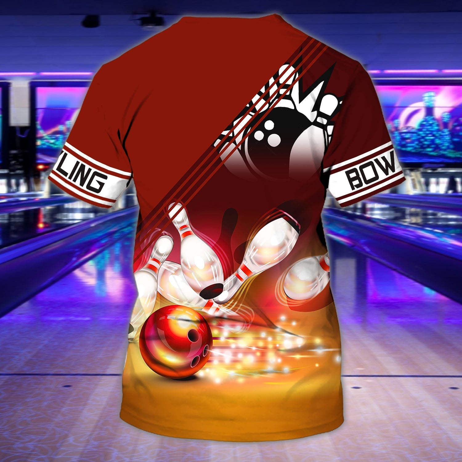 Customized Love Bowling Tshirt/ Colorful Bowling Shirts For Men And Women/ Bowling Tshirt