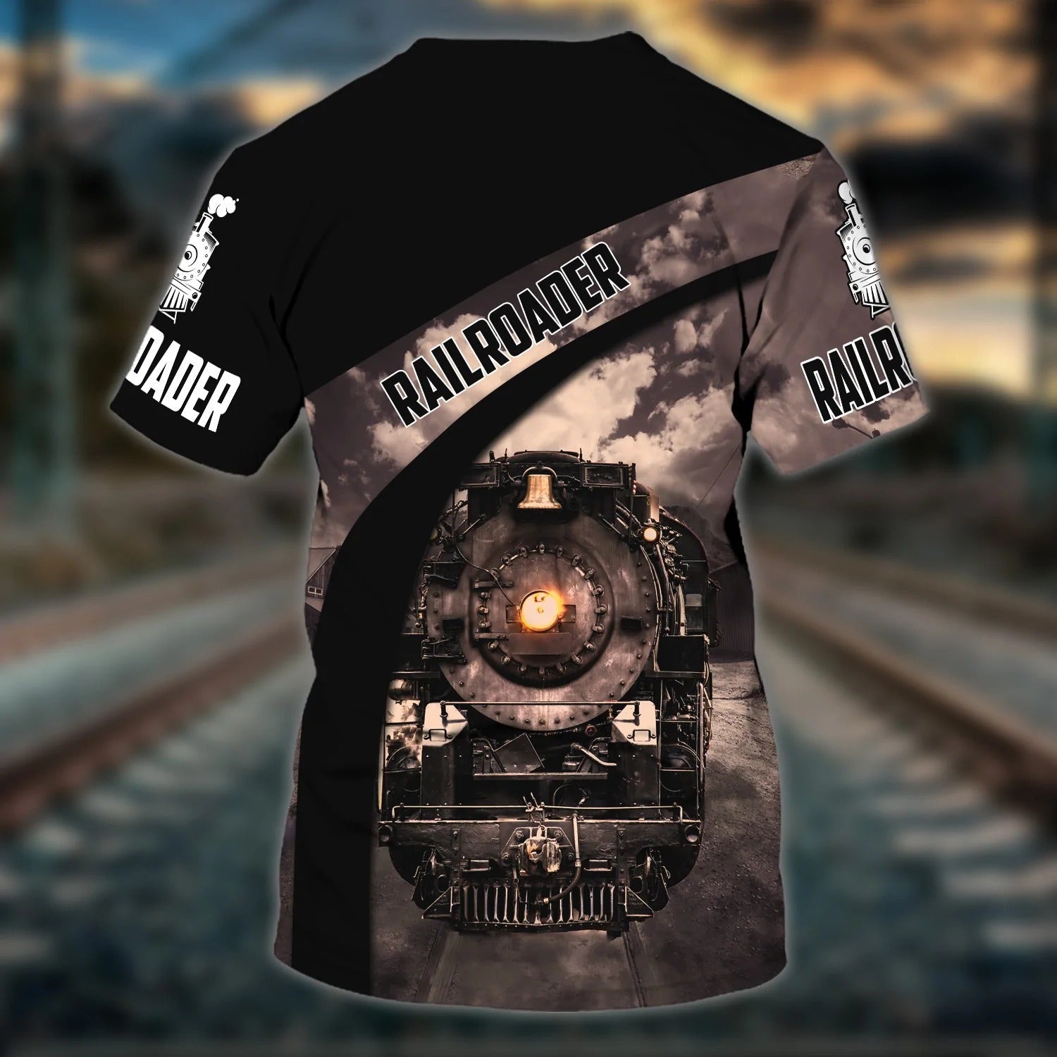 Railroader Shirt 3D All Over Print/ Custom Railroad Tshirt/ Railroader Man Gift/ Railroader Dad Gift