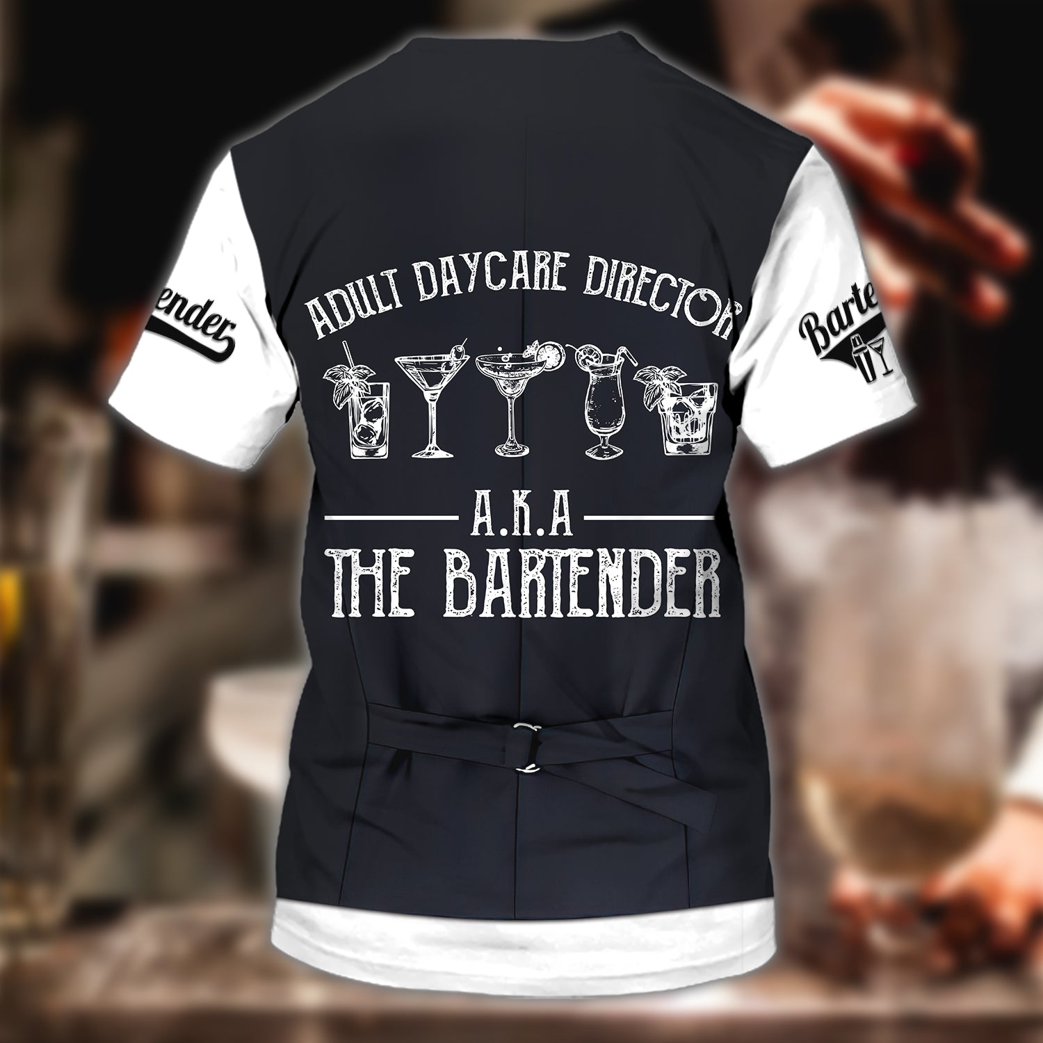 Personalized Bartender 3D T Shirts/ All Over Printed Barista Shirts/ Bartender Gift/ Gift For A Barista